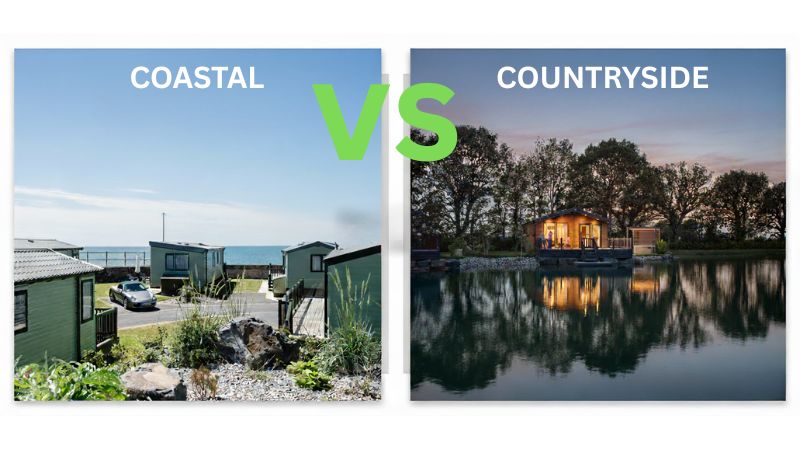 Comparison of coastal parks versus countryside and riverside parks for static caravan buyers
