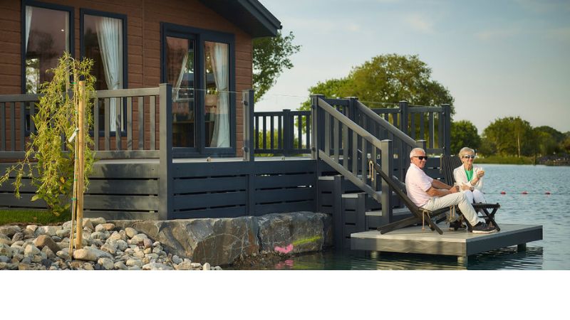 Holiday lodge at Spring Lea Holiday Park, Shrewsbury, Shropshire