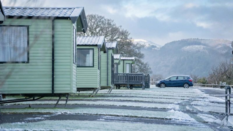 Winter frost protection for static caravans on the Mid Wales coast