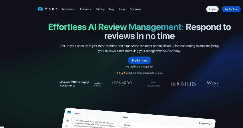 AI- Review Response tools for hotels
