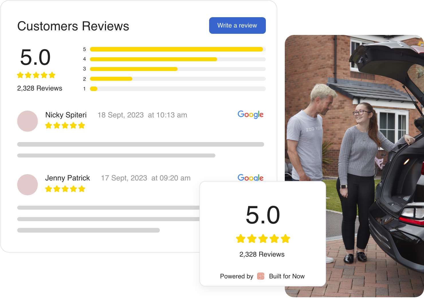Review rating filter