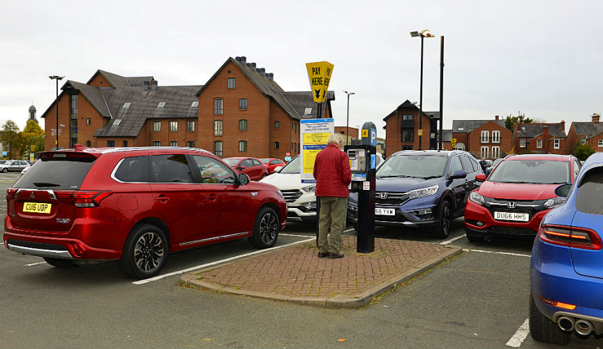 Parking costs in Shropshire