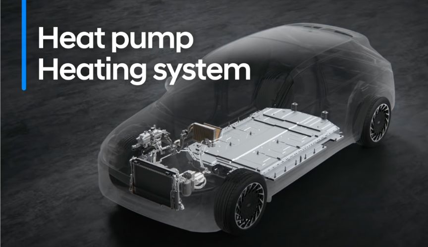 EV cars with heat pump based HVAC system