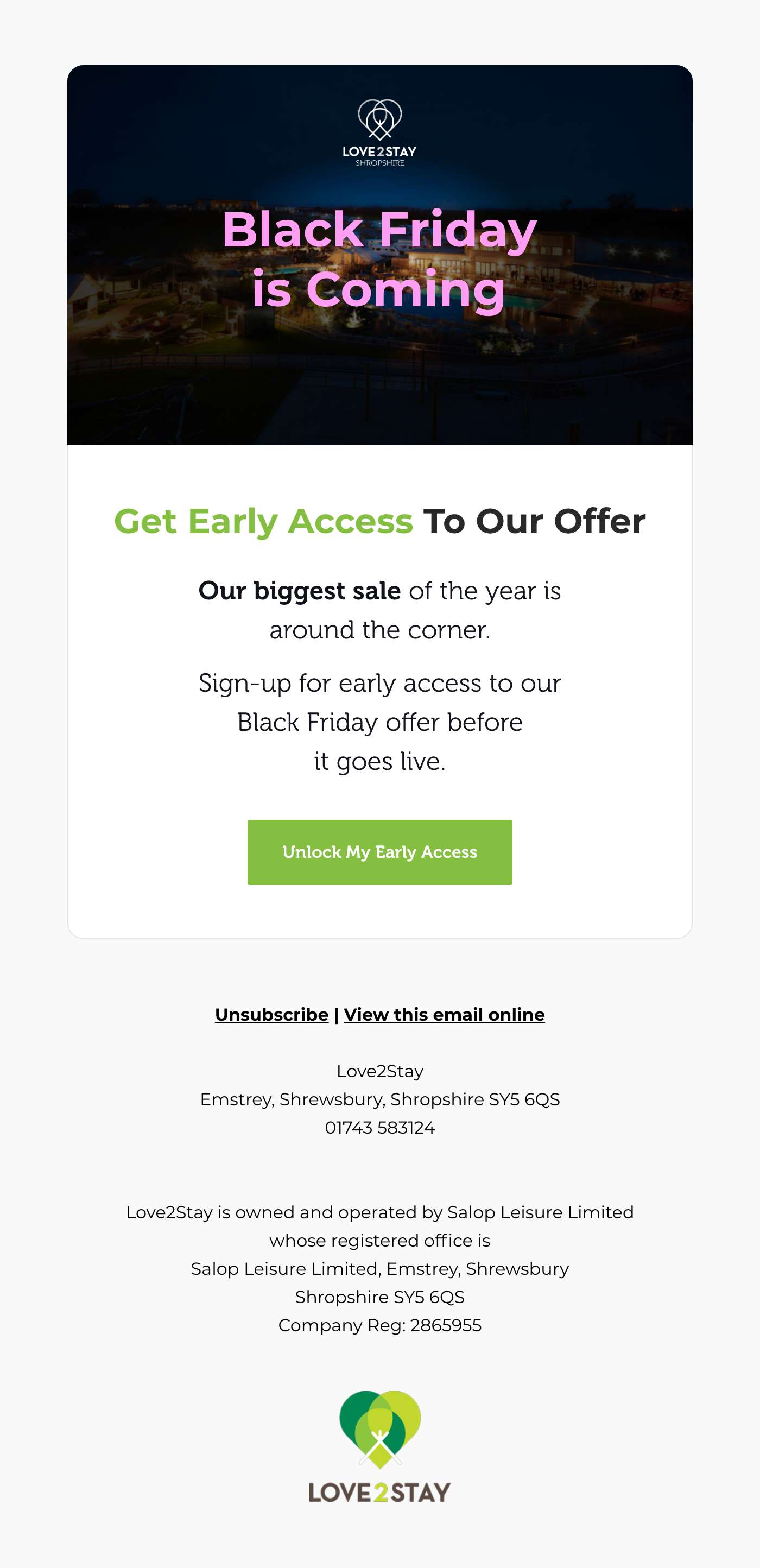 Get Early Access Email